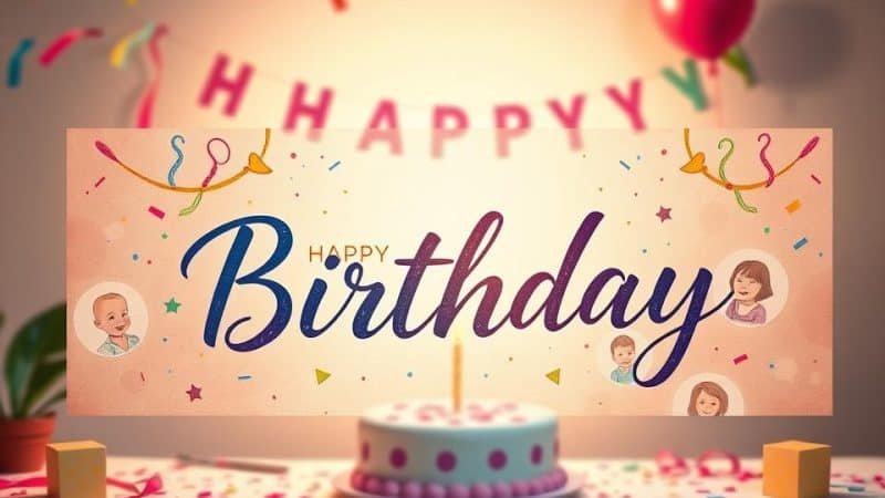 Unique Ways to Personalize a Happy Birthday Sign for a Family Member